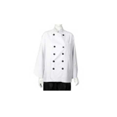 CCK Long Sleeve Chef's Uniform Thin (Black Button) XXL