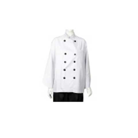 CCK Long Sleeve Chef's Uniform Thin (Black Button) XXXL