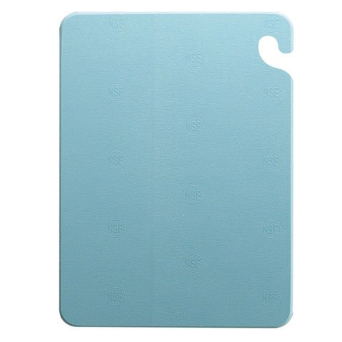 San Jamar Cut-N-Carry Cutting Board With S-Hook 12x18x1/2", Blue