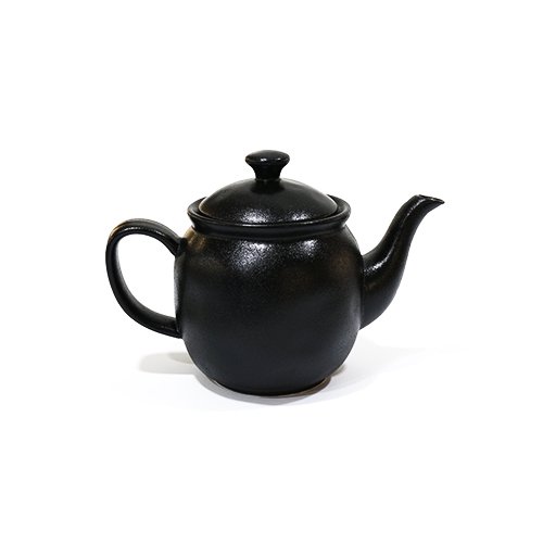 Cerabon Noma Teapot L21.5xW12xH11.3cm, Black Glaze (Rough Surface)