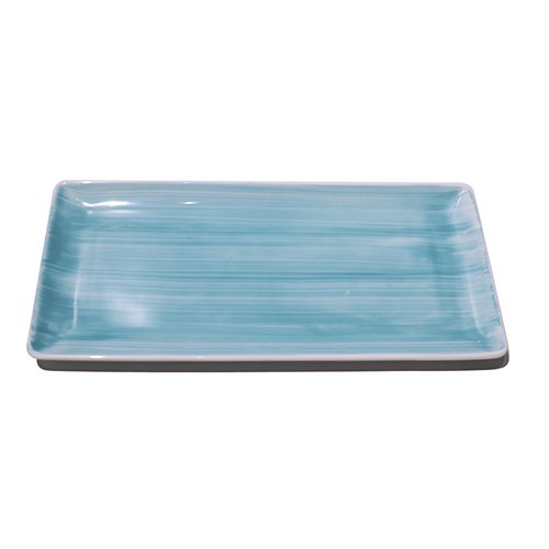Cerabon Petye Madison Porcelain Rectangle Plate L33.5xW15.5xH2.3cm, Blue Mint