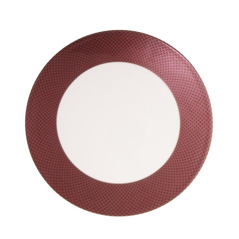 ROUND FLAT-SURFACE SHOW PLATE, PRINTED RIM SERIES