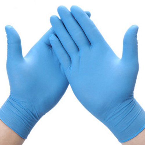 Shirudo Powderfree Nitrile Glove 1.5 Aql, Large , Blue, 100Pcs/Box, Chemax