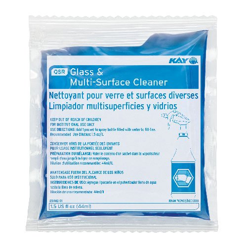 Ecolab Glass & Multi Surface Cleaner 1.5Oz,QSR