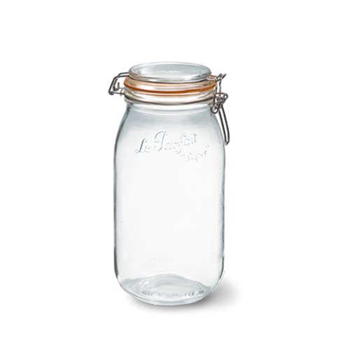 Le Parfait Glass Preserving Jar With Clip Ø8.5cm, 2L, Bocaux Super