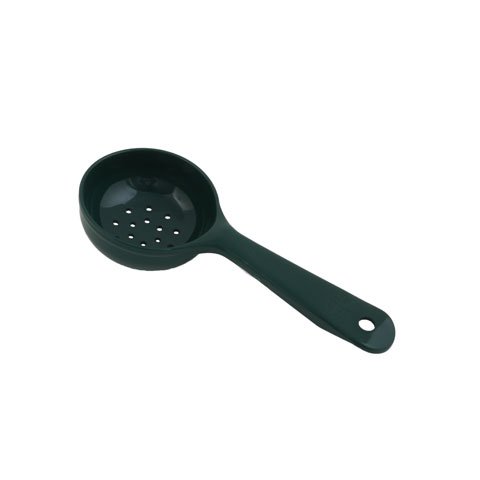 MEASURING PERFORATED SPOON WITH SHORT HANDLE