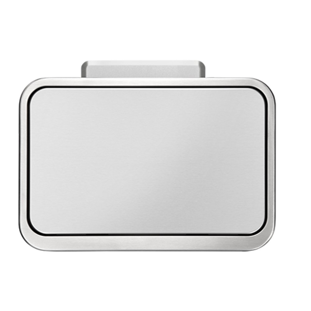 STAINLESS STEEL RECTANGLE STEP BIN WITH SOFT CLOSING LID