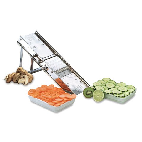 STAINLESS STEEL MANDOLINE 44 BLADES - TABLE STAND WITHOUT PROTECTIVE CARRIAGE