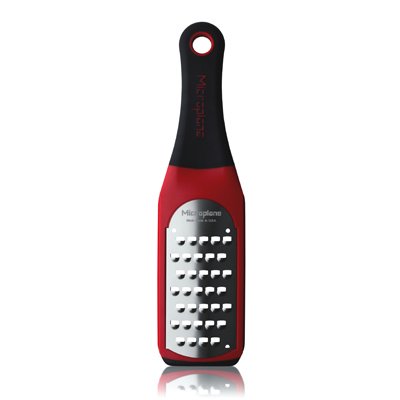 (TT/WS) EXTRA COARSE GRATER L26xW7cm, RED, ARTISAN, MICROPLANE