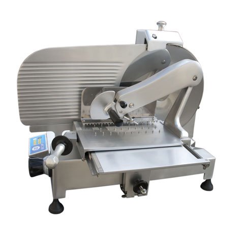 (18-00606) (PROFESSIONAL) MEAT SLICER MACHINE WITH SAFETY RING & SLICER TABLE BLOCKAGE DEVICE L55xW43xH47cm, 32Kgs, 230V/50Hz/370W, 1-PHASE, CE, ESSEDUE ==1 YEAR WARRANTY==