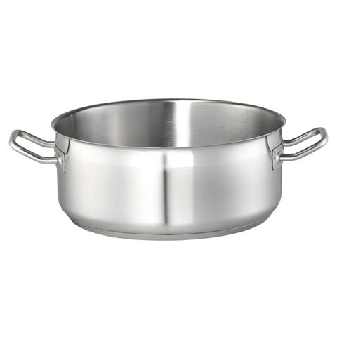 18-8 STAINLESS STEEL LOW CASSEROLE (WITHOUT LID)